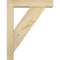 Ekena Millwork Traditional Block Rough Sawn Bracket w/ Offset Brace, Douglas Fir, 4"W x 14"D x 18"H BKT0402X14X18TRA05RDF - alternate 3